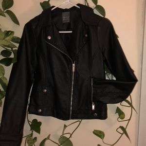Faux leather jacket